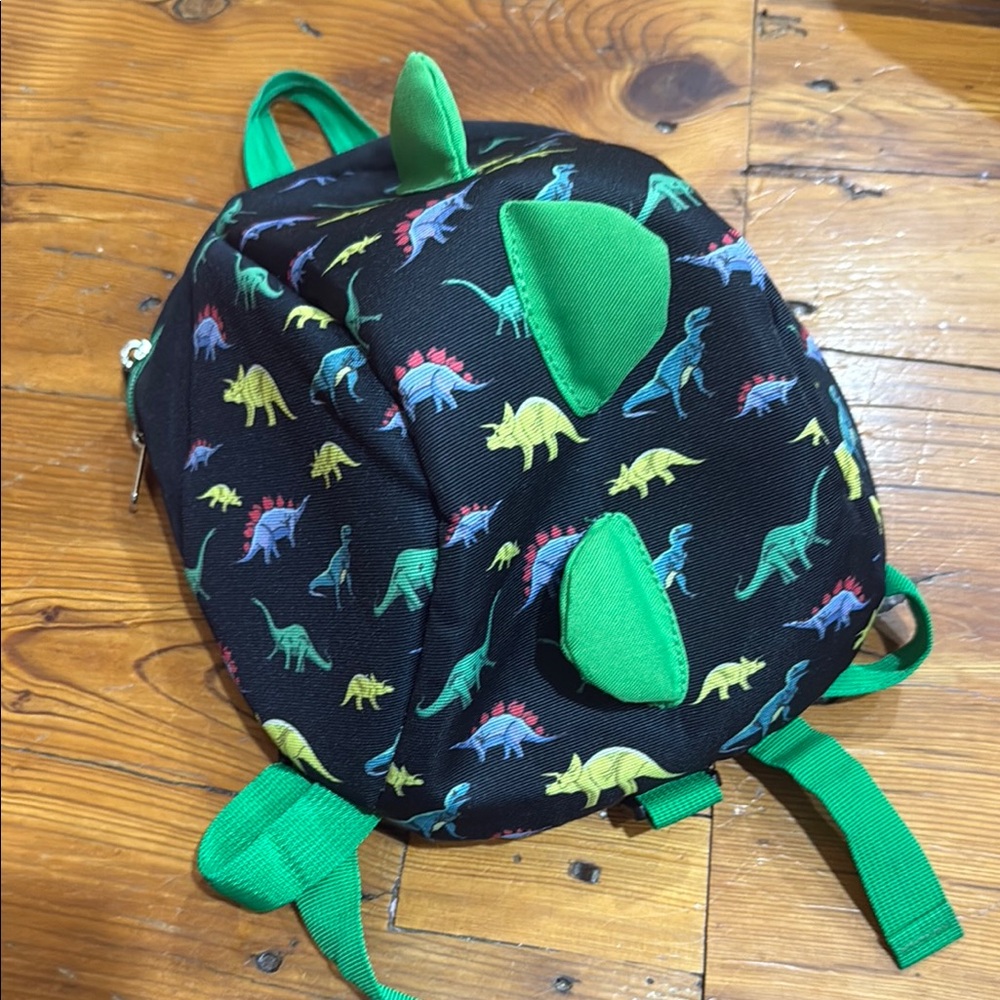 Dinosaur Adventure Kids Backpack - Black and Green